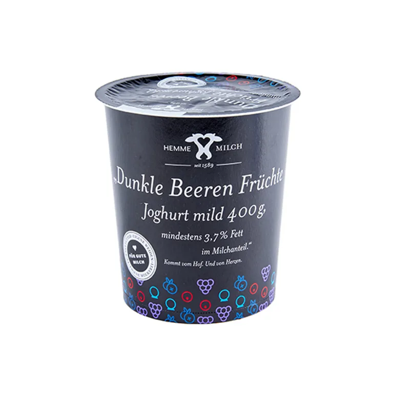 Dunkle Beeren Früchte Fruchtjoghurt mild, 400g von Hemme Milch GmbH & Co. Vertriebs KG