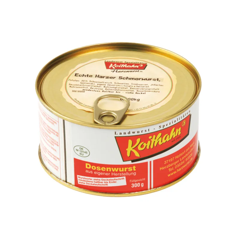 Echte Harzer Schmorwurst in der Dose von Koithan's Landwurst-Spezialitäten GmbH