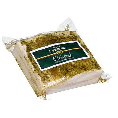 Edelspeck vom Bunte Bentheimer Schwein von Sostmann Fleischwaren GmbH & Co. KG