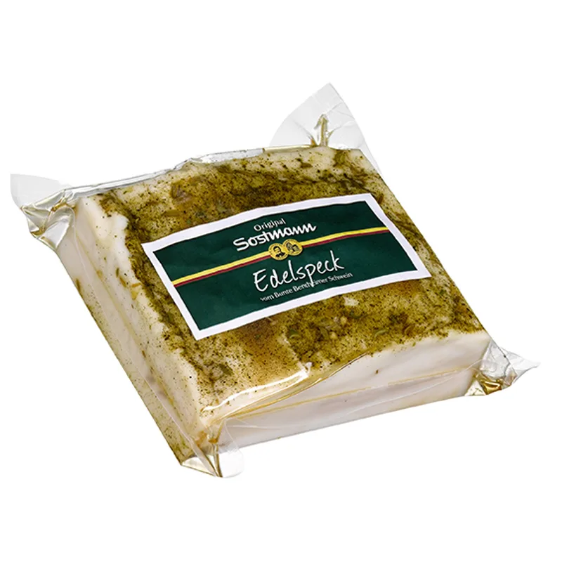 Edelspeck vom Bunte Bentheimer Schwein von Sostmann Fleischwaren GmbH & Co. KG