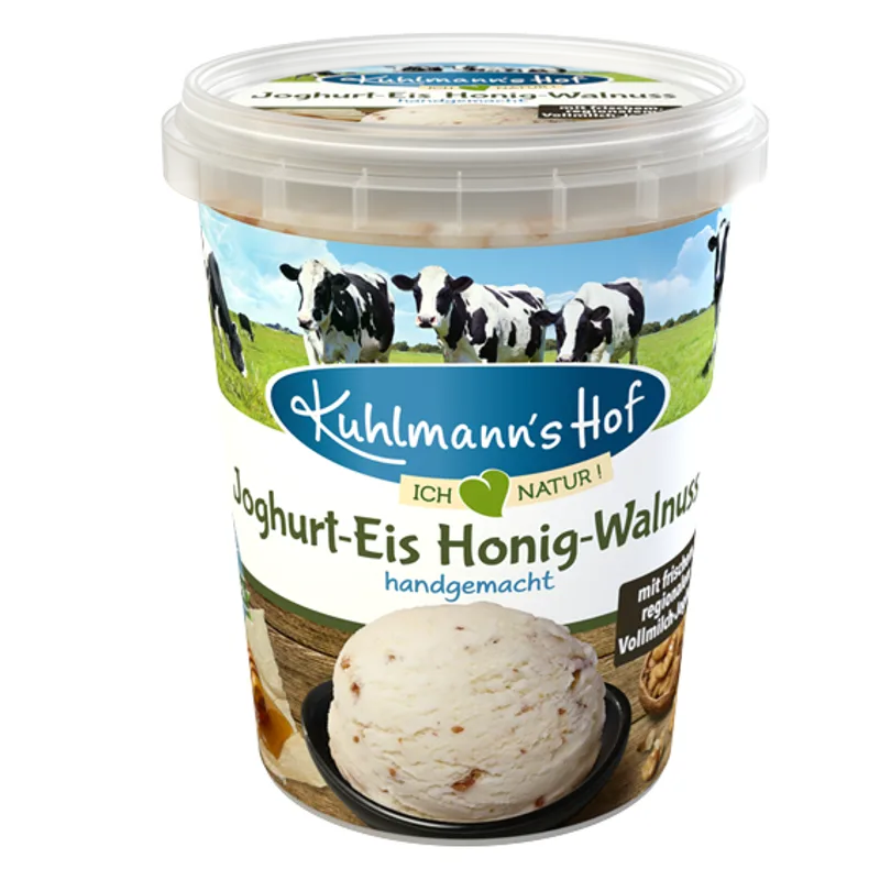 Hangemachtes Joghurt-Eis Honig-Walnuss von Kuhlmann's Naturgenuss GmbH