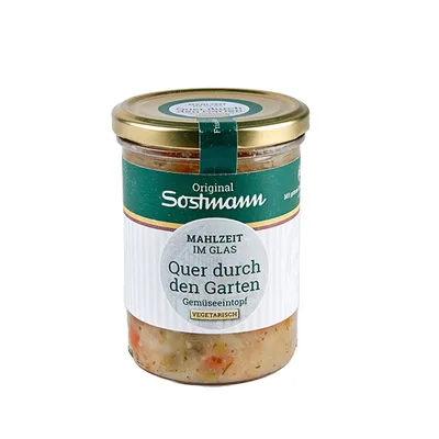 "Quer durch den Garten" - vegetarischer Eintopf im Glas von Sostmann Fleischwaren GmbH & Co.KG