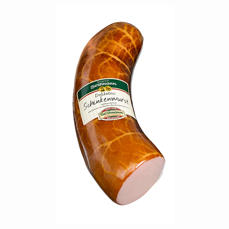 Schinkenwurst in der Butte von Sostmann Fleischwaren GmbH & Co. KG