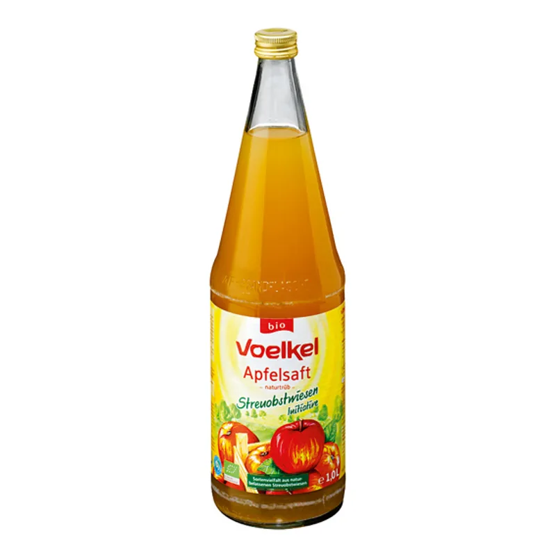 Voelkel -Apfelsaft naturtrüb- (aus Streuobstwiesen Initiativen) von Voelkel GmbH & Co. KG