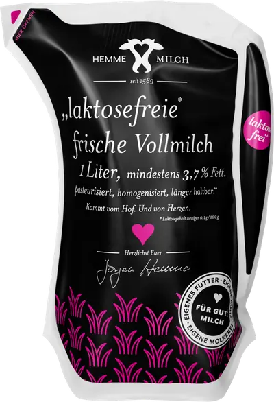 Laktosefreie frische Vollmilch