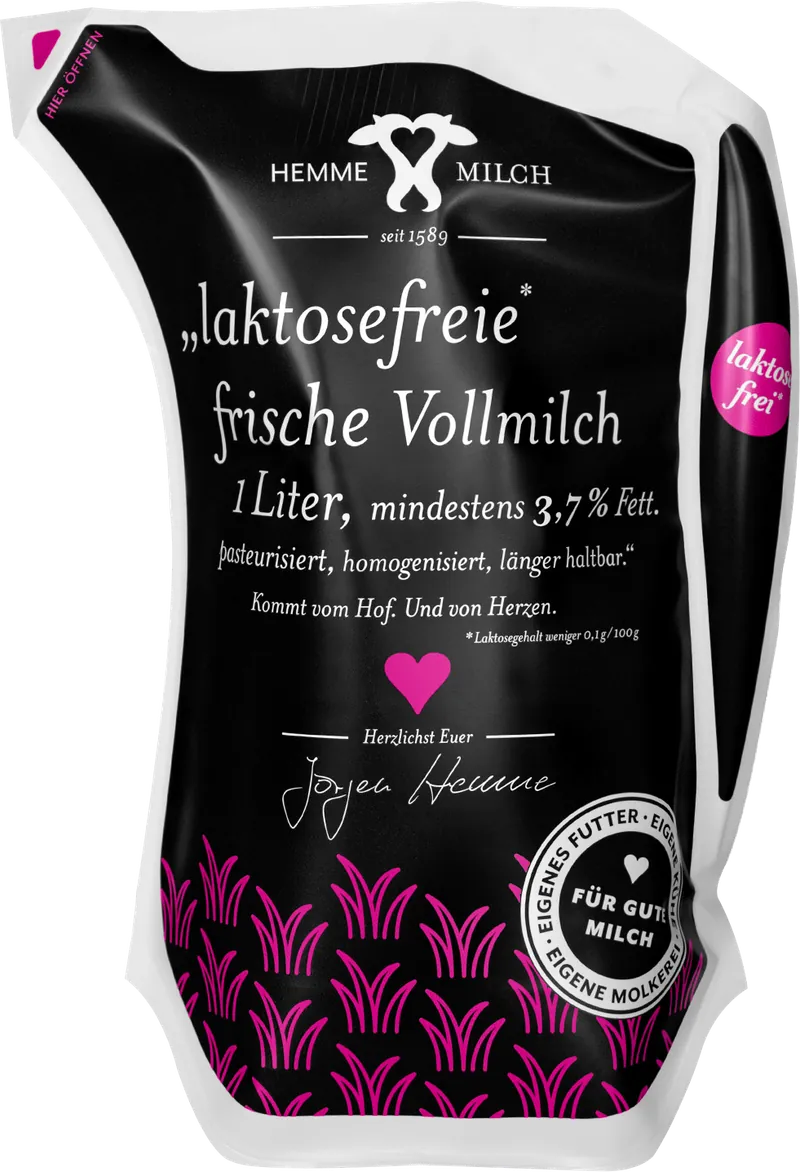 Laktosefreie frische Vollmilch by Hemme Milch GmbH & Co. Vertriebs KG