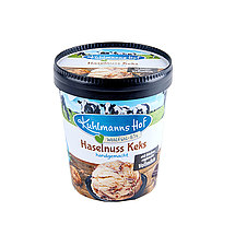 Milch-Eis Haselnuss Keks